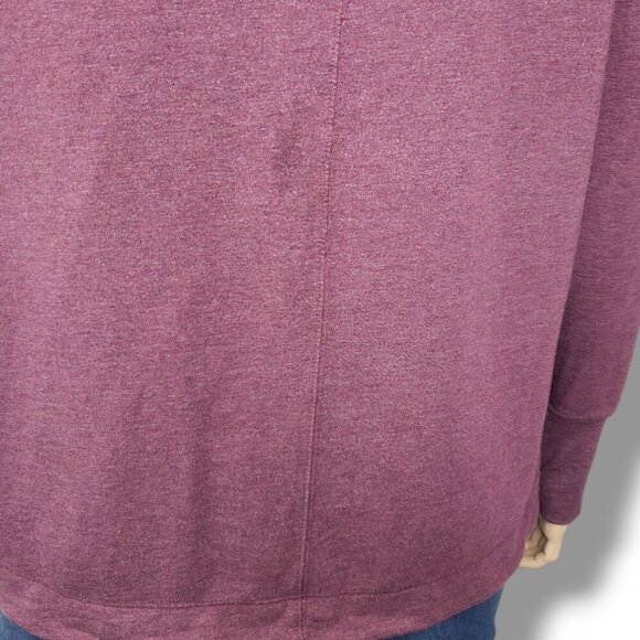 Athleta Coaster Luxe Recover Sweatshirt Womens Large‎ Red Rip Tear - Picture 7 of 12